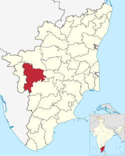 Location in Tamil Nadu