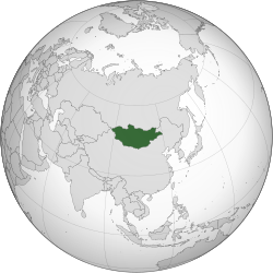  मंगोलिया के लोकेशन (green)