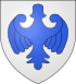 Aigle mornée sur le blason de Luttange en Moselle.