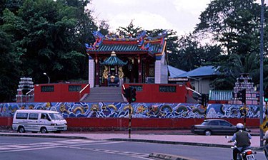 クチン華人街の土地公（1991年）