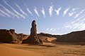 Cirque dunaire de Moul n'Aga, dans la Tadrart (Parc culturel du Tassili).