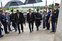 Stoltenberg and US Defense Secretary Lloyd Austin at The Pentagon on 2 June 2022