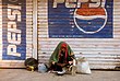 Waking up on a sidewalk in Bijapur, India