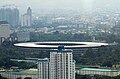 A view of the main stadium from the 46th floor of Wisma 46