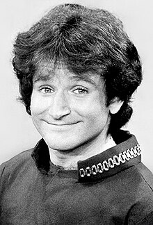 Photography of a young Robin Williams in 1978