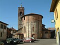 La collegiata da Piazza Castellana