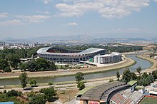 Photographie du stade national Toše-Proeski