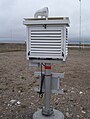 Image 14Exterior of a Stevenson screen used for temperature measurements on land stations. (from History of climate change science)