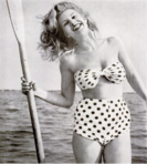 Chili Williams in a polka-dot bikini