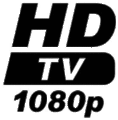 Logo apposé sur un appareil TV (1080p) intégrant un tuner HD compatible MPEG4 et pouvant afficher les images en 1080 (écran 1920 × 1080) 2008[5].