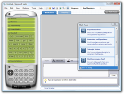 Microsoft Math 3.0 תחת מערכת ההפעלה Windows Vista
