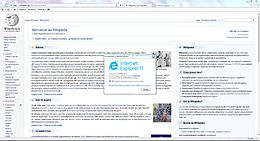 Interfaccia desktop di Internet Explorer 11 su Windows 7