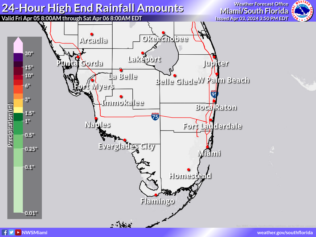 Greatest Possible Rainfall for Day 3