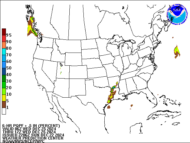 6-Hour PQPF valid 12Z December 25, 2024