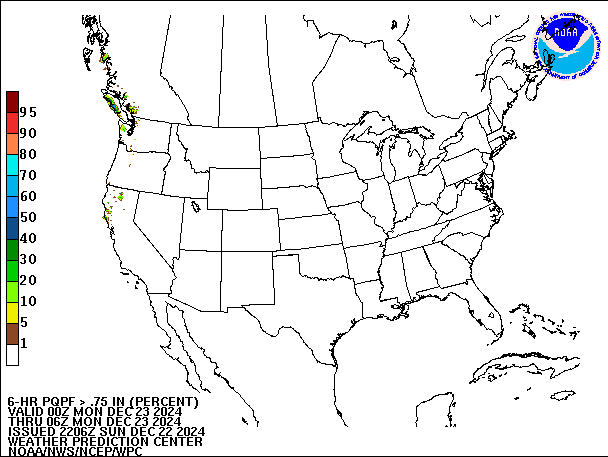 6-Hour PQPF valid 06Z December 23, 2024