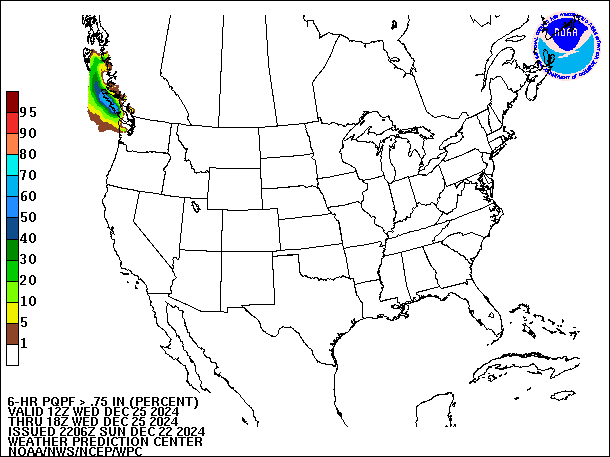 6-Hour PQPF valid 18Z December 25, 2024