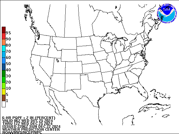 6-Hour PQPF valid 12Z December 25, 2024