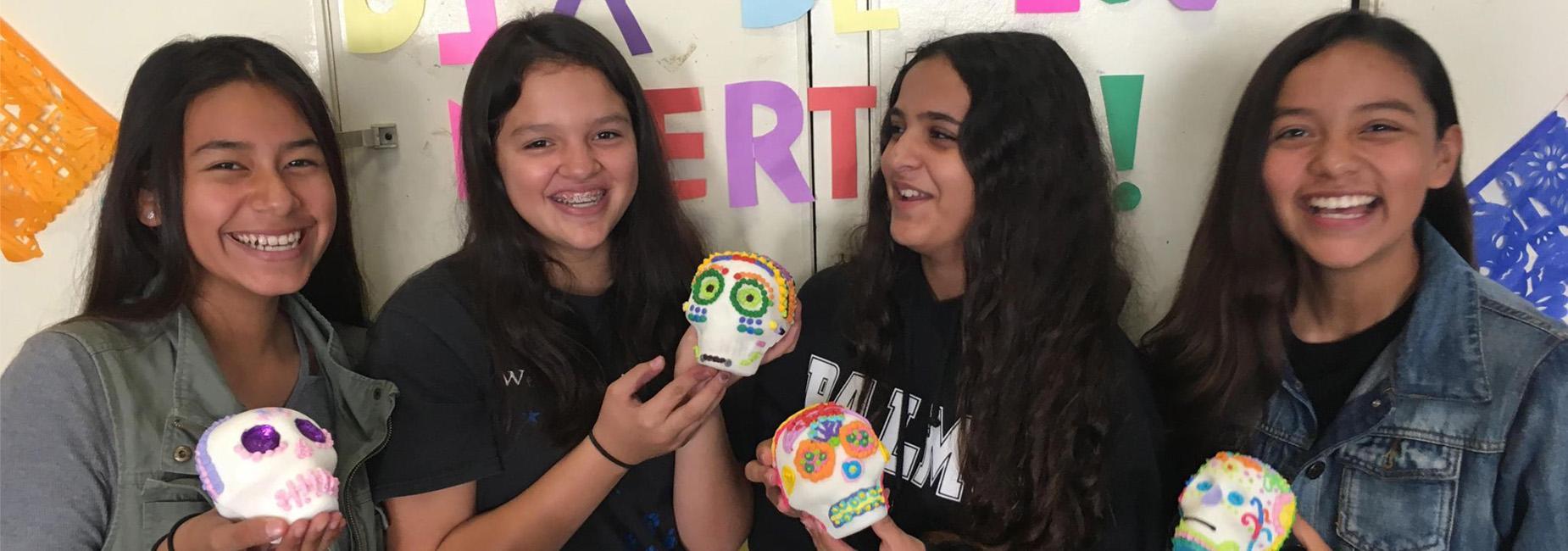 Sugar skulls made in the Design Craft elective