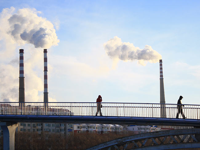 pollution in sky