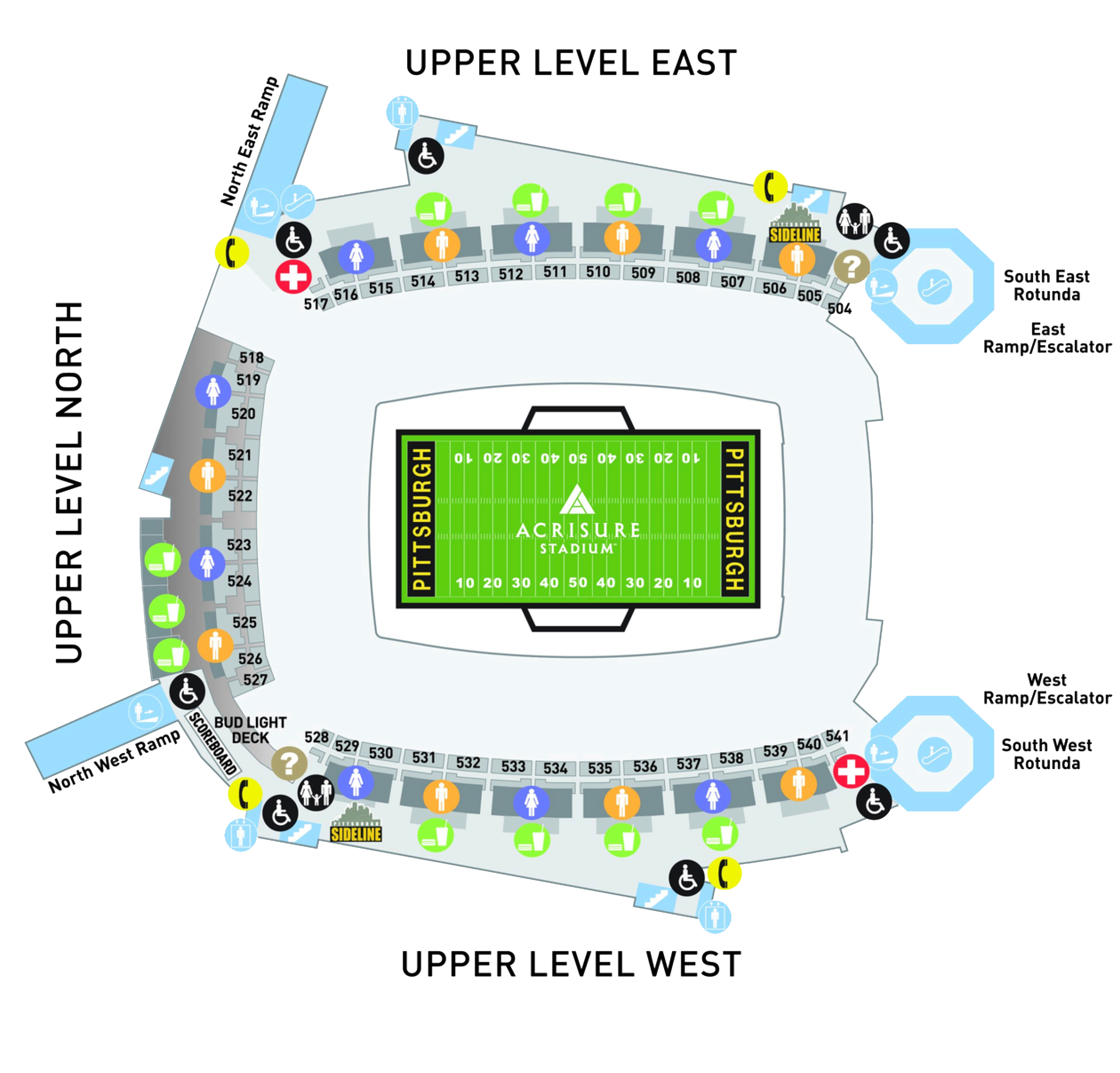 2023-acrisure-stadium-map-upper-level