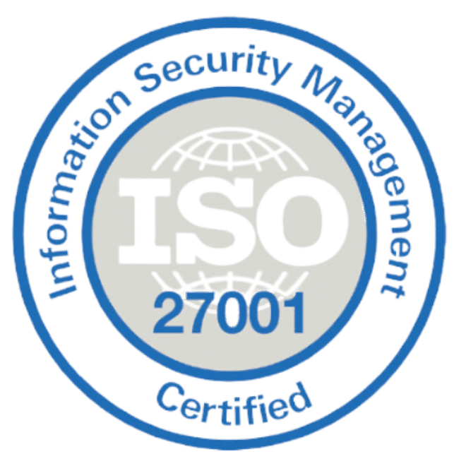 ISO 27001 logo.