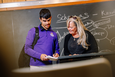 Student with faculty member