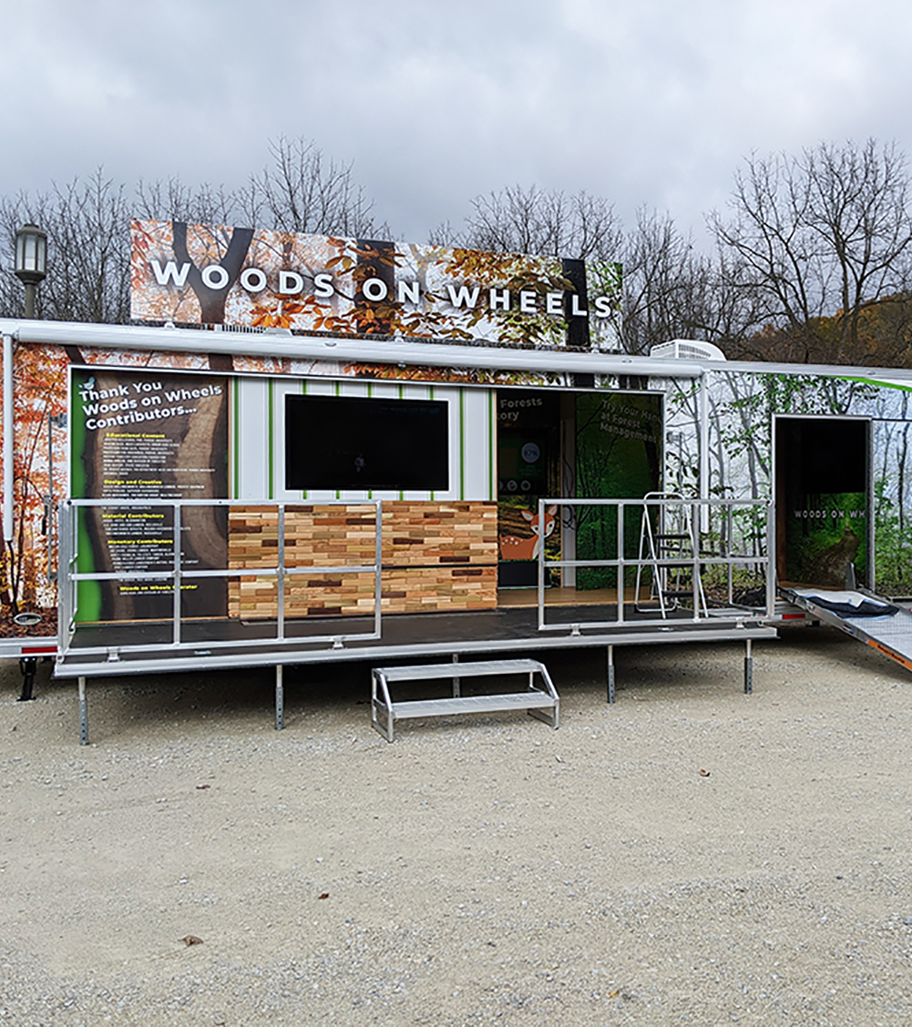 Woods on Wheels traveling exhibit.