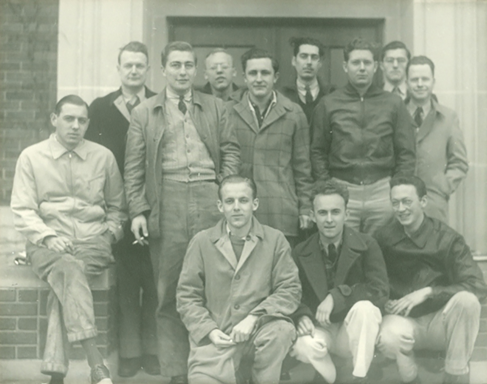 Forestry graduation photo from class of 1942.