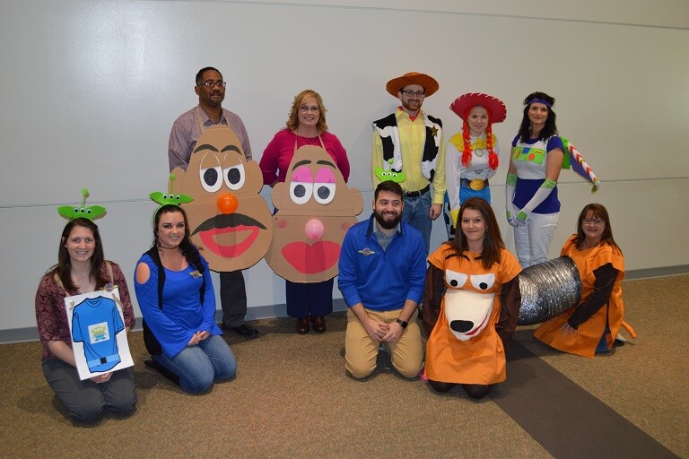 students in costume