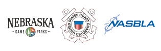 Nebraska Game and Parks Commission, USCG, and NASBLA logos