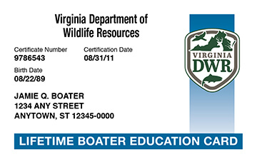 Virginia Boating Safety Education Certificate