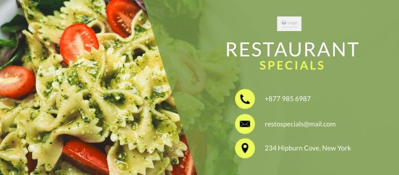 Restaurant Specials Facebook Page Template