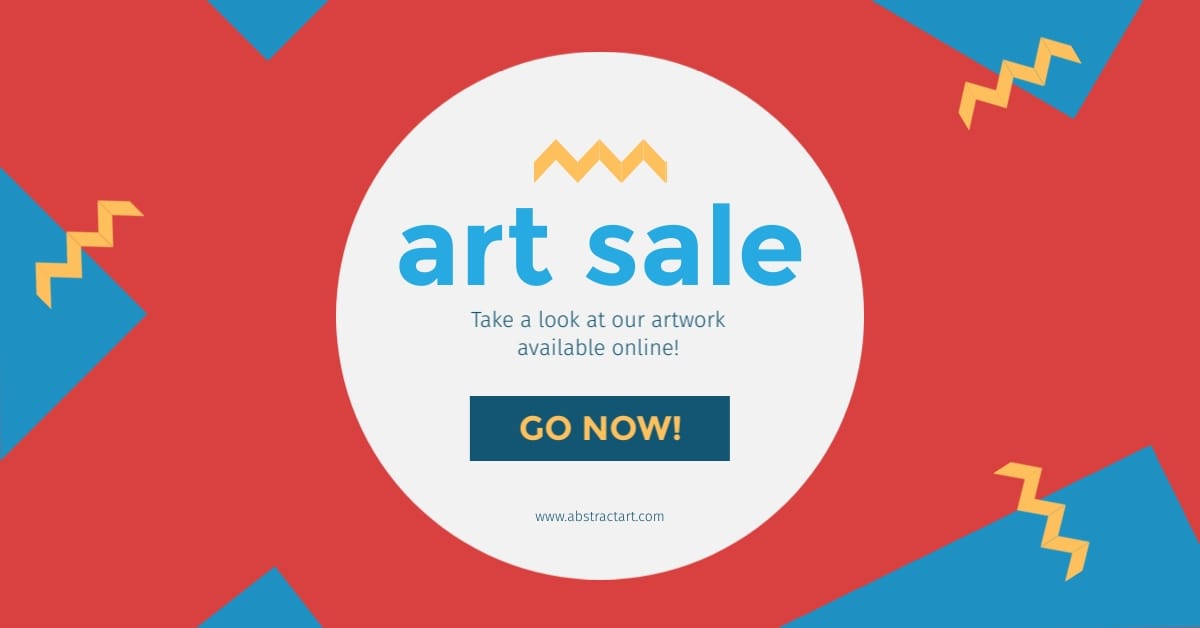 Art Sale Facebook Ad Template