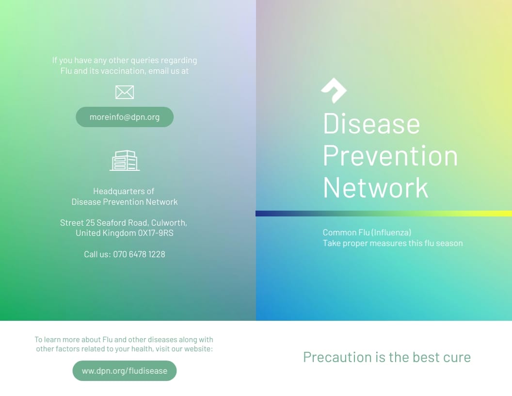 Disease Bifold Brochure Template