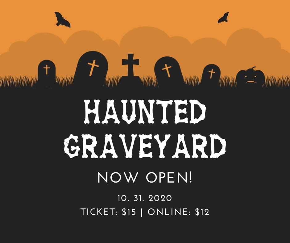 Haunted Graveyard Facebook Post Template