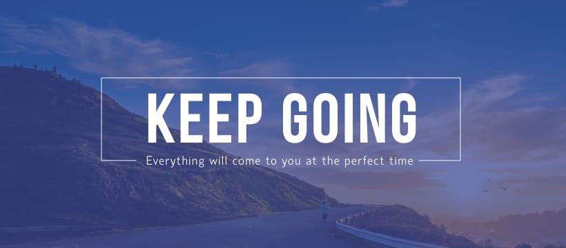 Keep Going Facebook Page Template