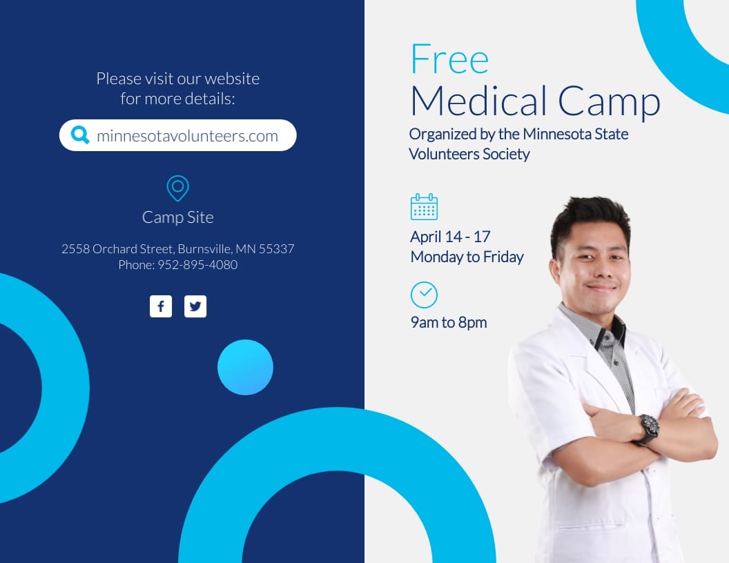 Medical Bifold Brochure Template