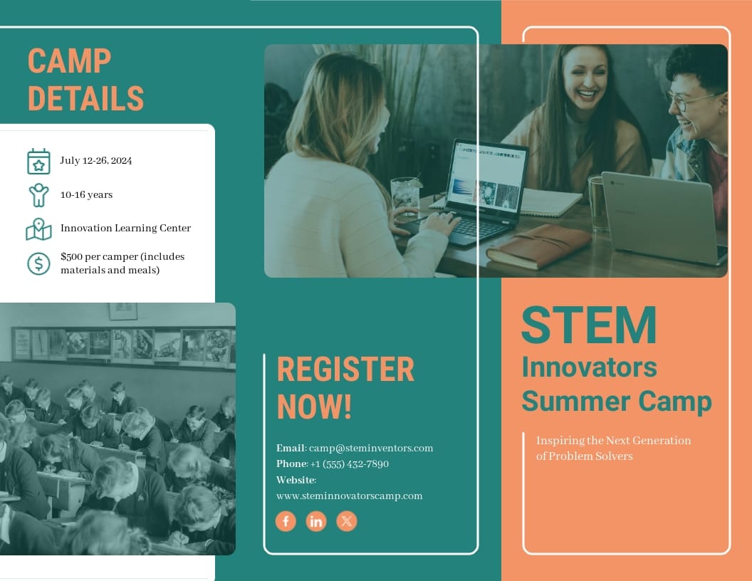 STEM Summer Camp Brochure Template