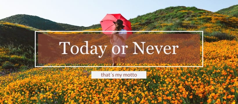 Today or Never Facebook Page Template