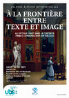 Research paper thumbnail of Journée d'étude internationale "À la frontière entre texte et image : la critique d'art dans le contexte franco-espagnol (XIXe-XXe siècles)"