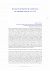 Research paper thumbnail of Former les interprètes de conférences ou comment éviter le casus belli