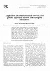 Research paper thumbnail of Application of artificial neural network and genetic algorithm in flow and transport simulations