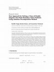 Research paper thumbnail of New Approach for Solving a Class of Doubly Singular Two-Point Boundary Value Problems Using Adomian Decomposition Method