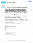 Research paper thumbnail of Differential levels of reactive oxygen species in murine preadipocyte 3T3-L1 cells cultured on type I collagen molecule-coated and gel-covered dishes exert opposite effects on NF-κB-mediated proliferation and migration