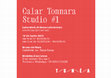 Research paper thumbnail of Calar tonnara. Studio #1