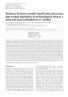 Research paper thumbnail of Relations between rainfall-runoff-induced erosion and aeolian deposition at archaeological sites in a semi-arid dam-controlled river corridor