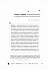 Research paper thumbnail of Direito e religião.: Reflexões acerca do conteúdo cultural das normas jurídicas