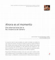 Research paper thumbnail of Ahora es el momento