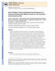 Research paper thumbnail of Early Feasibility Testing and Engineering Development of a Sutureless Beating Heart Connector for Left Ventricular Assist Devices