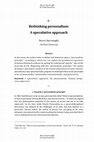 Research paper thumbnail of Rethinking Personalism: A Speculative Approach